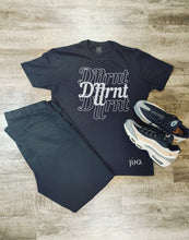 Load image into Gallery viewer, Dffrnt Echo Crew Tee - Black & Grey