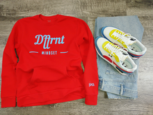Load image into Gallery viewer, Dffrnt Mindset Sweatshirt- Red & Aqua